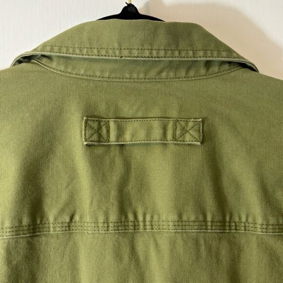 Duluth Trading Co. XL Tall olive green short sleeve canvas heavy duty shirt two - Picture 7 of 11